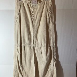 BDG Cream Drawstring Skirt